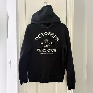 OVO Black Hoodie with White Print